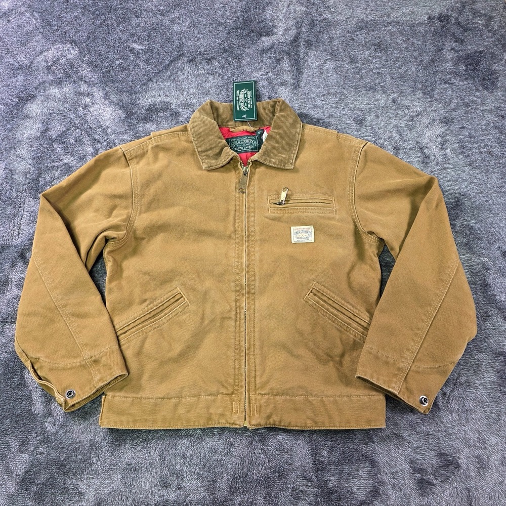 Ralph Lauren Polo Country Corduroy Collar Detroit Canvas Jacket Kids Small 8